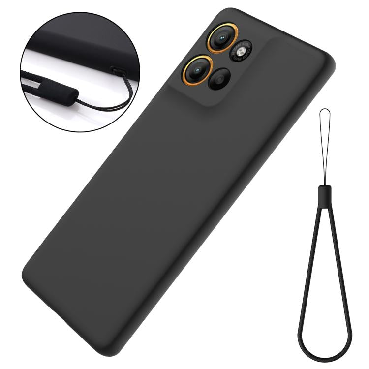 For Motorola Moto G15 Power Solid Color Liquid Silicone Dropproof Full Coverage Phone Case(Black) - free shipping - PMC TechLife - Order now!