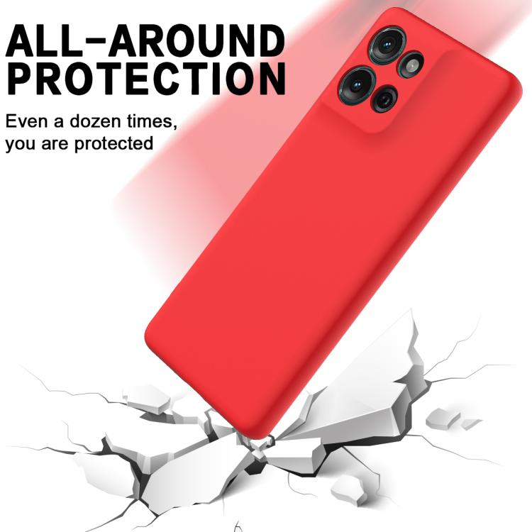 For Motorola Moto G 2025 Solid Color Liquid Silicone Dropproof Full Coverage Phone Case(Red) - free shipping - PMC TechLife - Order now!