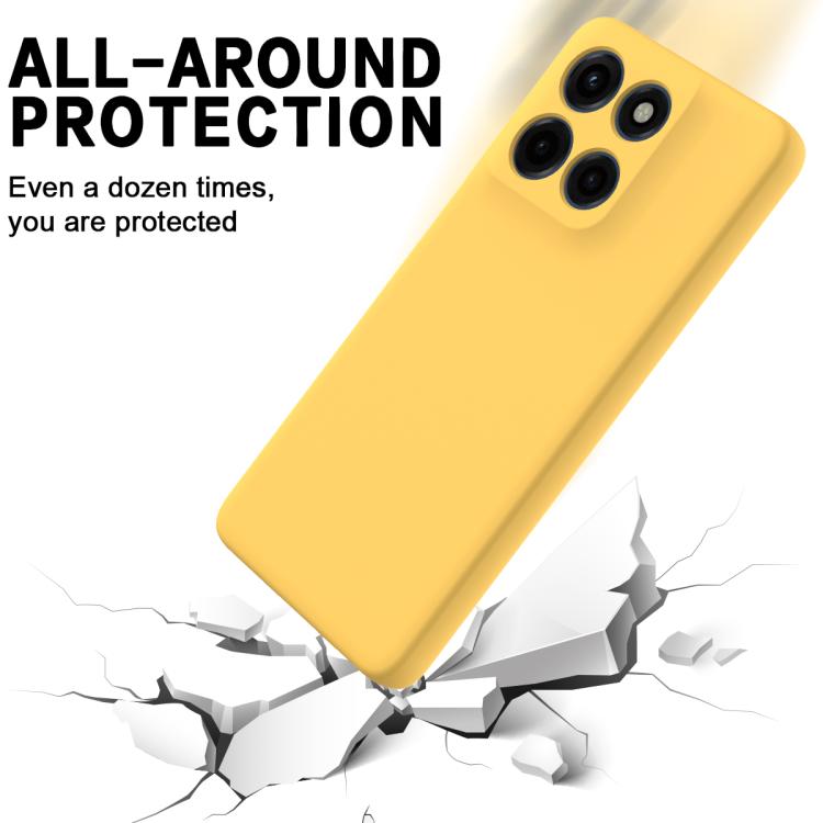For Motorola Moto G Stylus 5G 2025 Solid Color Liquid Silicone Dropproof Full Coverage Phone Case(Yellow) - free shipping - PMC TechLife - Order now!