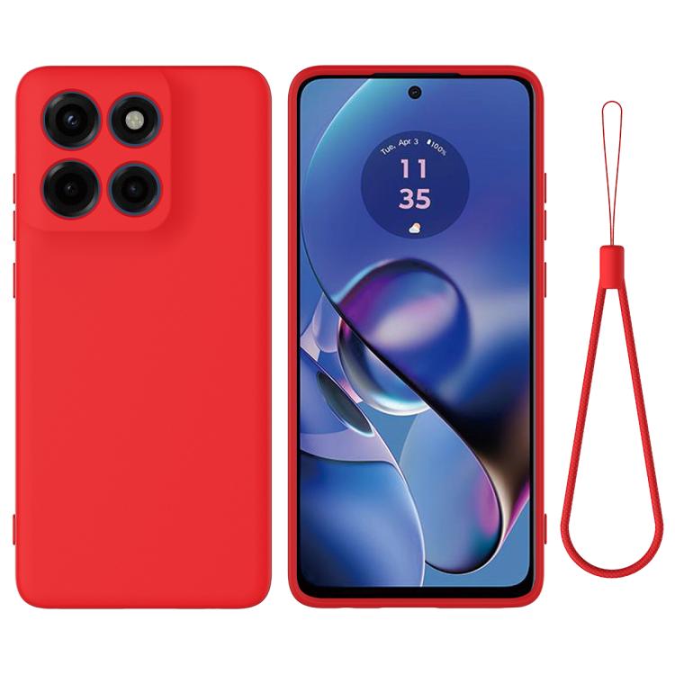 For Motorola Moto G Stylus 5G 2025 Solid Color Liquid Silicone Dropproof Full Coverage Phone Case(Red) - free shipping - PMC TechLife - Order now!