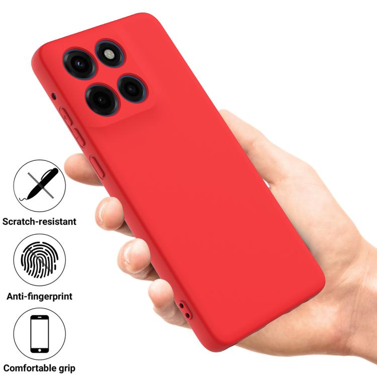 For Motorola Moto G Stylus 5G 2025 Solid Color Liquid Silicone Dropproof Full Coverage Phone Case(Red) - free shipping - PMC TechLife - Order now!