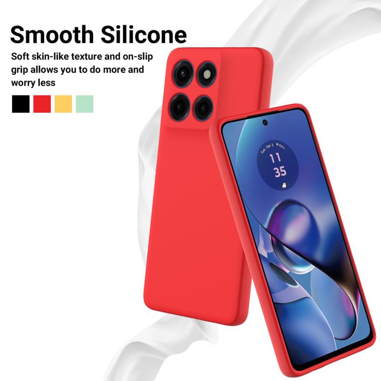 For Motorola Moto G Stylus 5G 2025 Solid Color Liquid Silicone Dropproof Full Coverage Phone Case(Red) - free shipping - PMC TechLife - Order now!