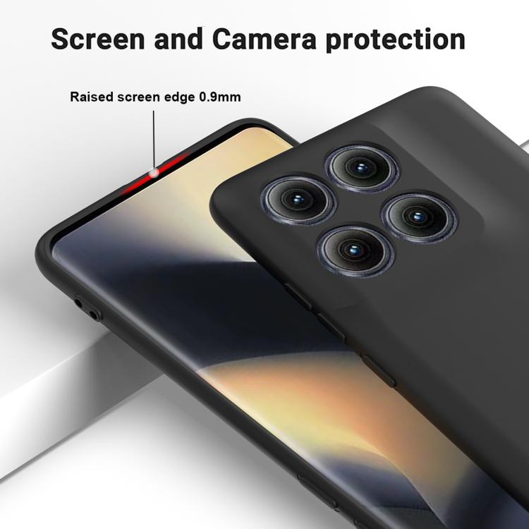 For Motorola Edge 5G 2025 Solid Color Liquid Silicone Dropproof Full Coverage Phone Case(Black) - free shipping - PMC TechLife - Order now!