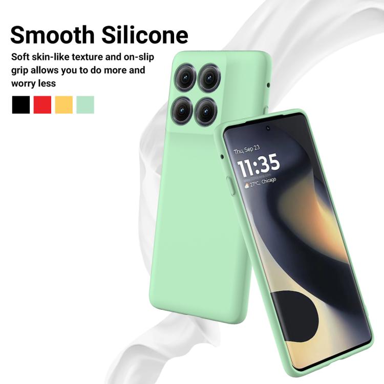 For Motorola Edge 5G 2025 Solid Color Liquid Silicone Dropproof Full Coverage Phone Case(Green) - free shipping - PMC TechLife - Order now!
