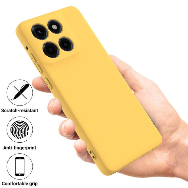 For Motorola Edge 60 Stylus Solid Color Liquid Silicone Dropproof Full Coverage Phone Case(Yellow) - free shipping - PMC TechLife - Order now!