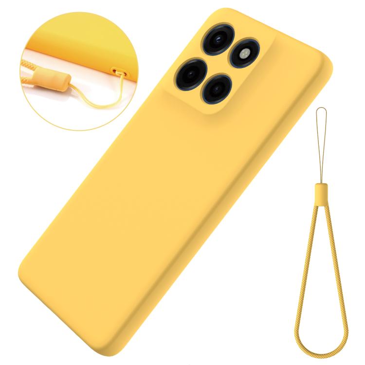 For Motorola Edge 60 Stylus Solid Color Liquid Silicone Dropproof Full Coverage Phone Case(Yellow) - free shipping - PMC TechLife - Order now!