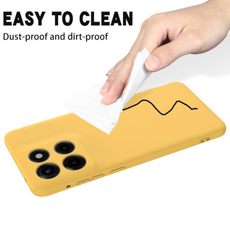 For Motorola Edge 60 Stylus Solid Color Liquid Silicone Dropproof Full Coverage Phone Case(Yellow) - free shipping - PMC TechLife - Order now!