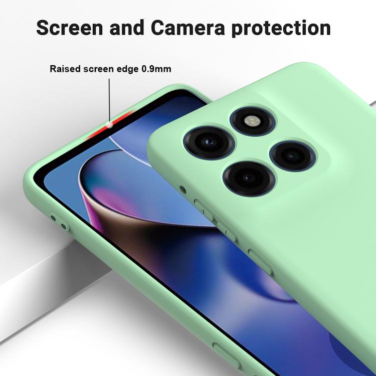For Motorola Edge 60 Stylus Solid Color Liquid Silicone Dropproof Full Coverage Phone Case(Green) - free shipping - PMC TechLife - Order now!