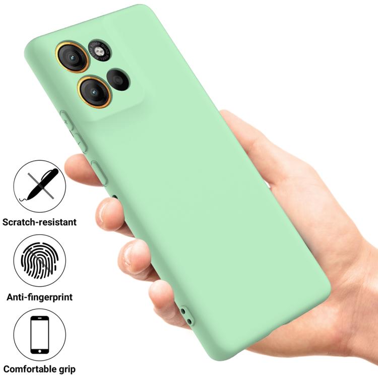 For Motorola Moto G56 5G Solid Color Liquid Silicone Dropproof Full Coverage Phone Case(Green) - free shipping - PMC TechLife - Order now!
