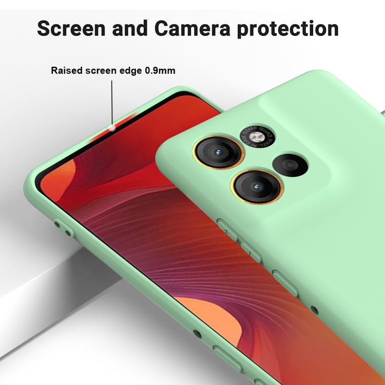 For Motorola Moto G56 5G Solid Color Liquid Silicone Dropproof Full Coverage Phone Case(Green) - free shipping - PMC TechLife - Order now!