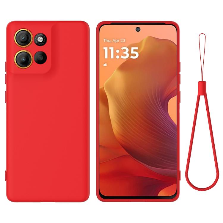 For Motorola Moto G86 5G Solid Color Liquid Silicone Dropproof Full Coverage Phone Case(Red) - free shipping - PMC TechLife - Order now!
