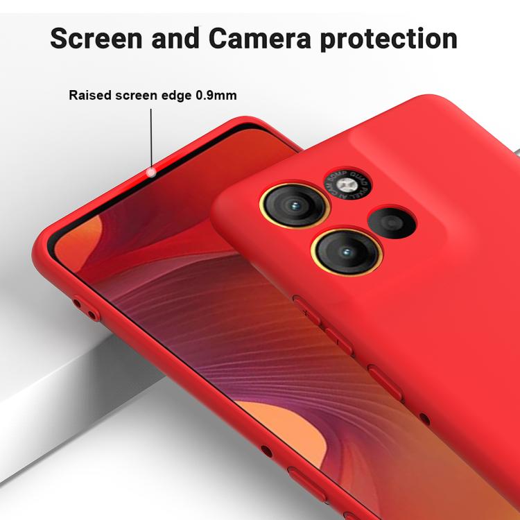 For Motorola Moto G86 5G Solid Color Liquid Silicone Dropproof Full Coverage Phone Case(Red) - free shipping - PMC TechLife - Order now!