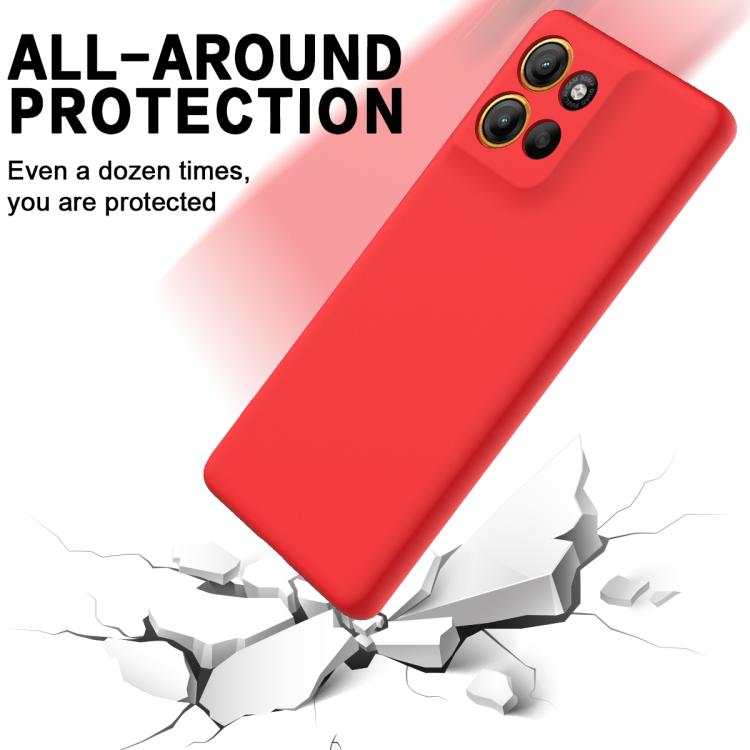 For Motorola Moto G86 5G Solid Color Liquid Silicone Dropproof Full Coverage Phone Case(Red) - free shipping - PMC TechLife - Order now!