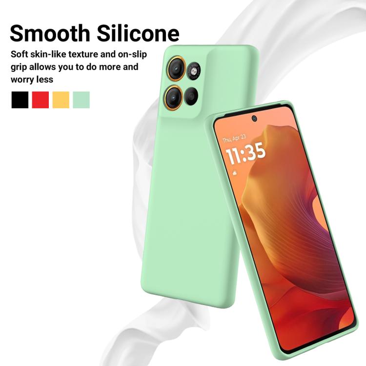 For Motorola Moto G86 5G Solid Color Liquid Silicone Dropproof Full Coverage Phone Case(Green) - free shipping - PMC TechLife - Order now!