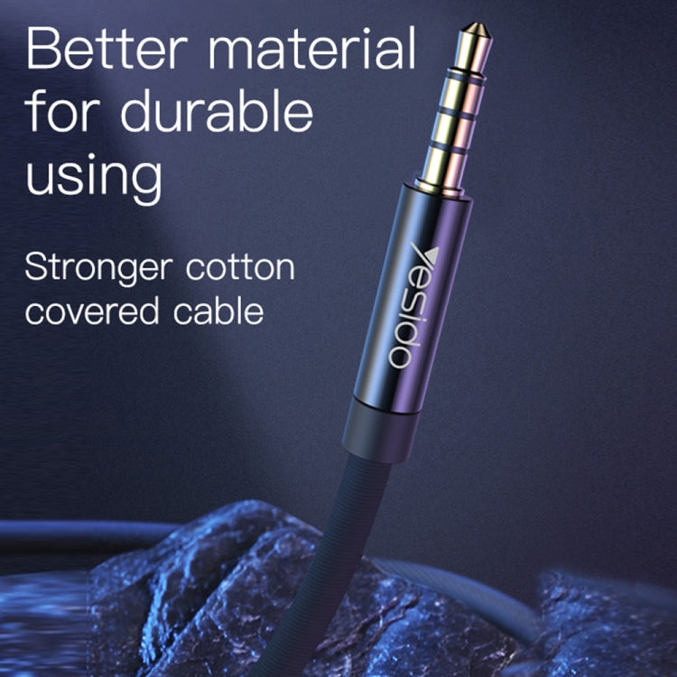 Yesido YAU15 3.5mm Male to 3.5mm Male Audio Cable, Length:2m(Black) - free shipping - PMC Jewellery - Order now!