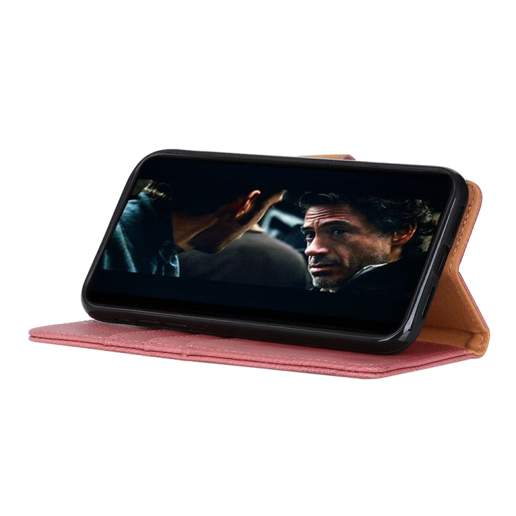 For OPPO Find X7 KHAZNEH Cowhide Texture Flip Leather Phone Case(Pink) - Find X7 Cases by PMC TechLife | Online Shopping South Africa | PMC TechLife | Buy Now Pay Later Mobicred