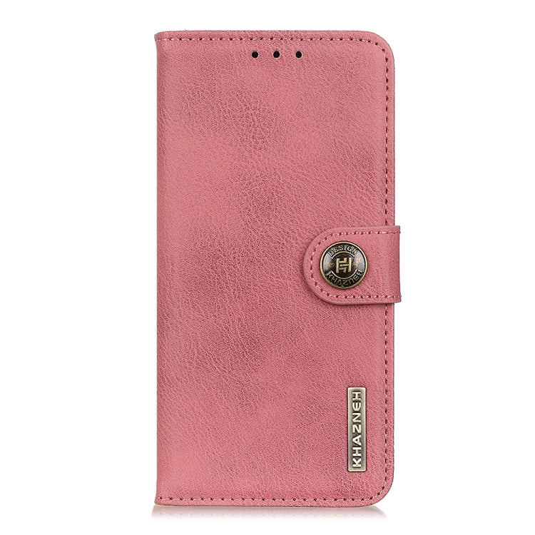 For Xiaomi Redmi Note 13 Pro+ KHAZNEH Cowhide Texture Flip Leather Phone Case(Pink) - free shipping - PMC TechLife - Order now!