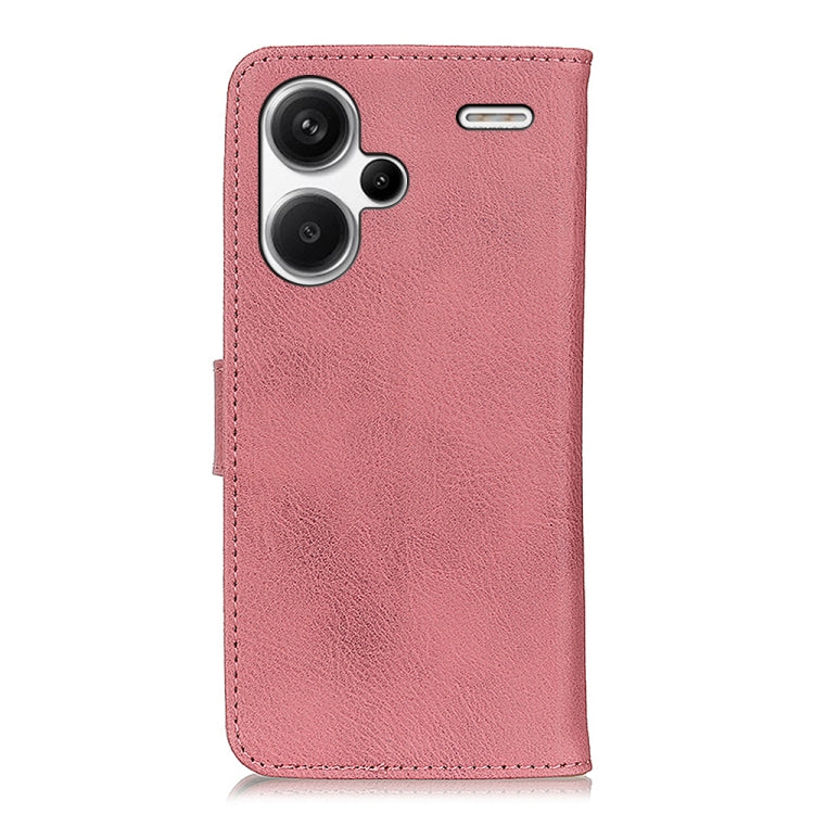 For Xiaomi Redmi Note 13 Pro+ KHAZNEH Cowhide Texture Flip Leather Phone Case(Pink) - free shipping - PMC TechLife - Order now!