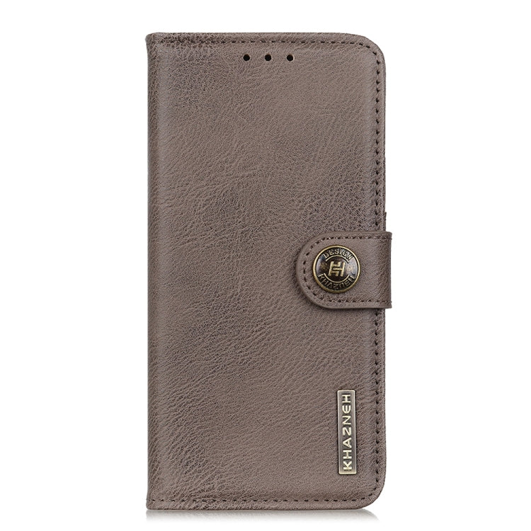 For Xiaomi 14 Ultra KHAZNEH Cowhide Texture Flip Leather Phone Case(Khaki) - 14 Ultra Cases by PMC TechLife | Online Shopping South Africa | PMC TechLife | Buy Now Pay Later Mobicred