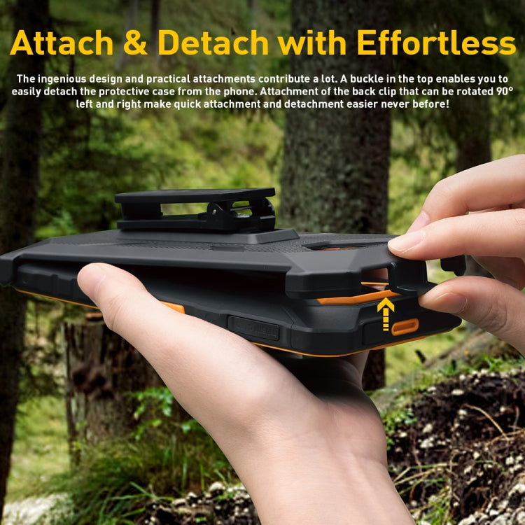 For Ulefone Armor X13 Ulefone Back Clip Phone Case with Carabiner(Black) - free shipping - PMC Jewellery - Order now!