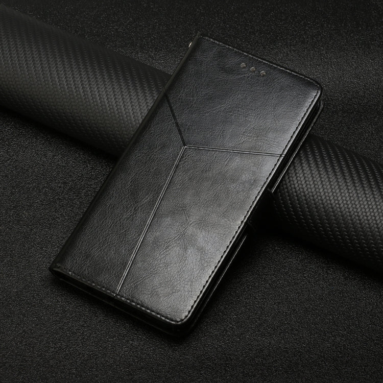For iPhone 16e HT01 Y-shaped Pattern Flip Leather Phone Case(Black) - iPhone 16e Cases by PMC TechLife | Online Shopping South Africa | PMC TechLife | Buy Now Pay Later Mobicred