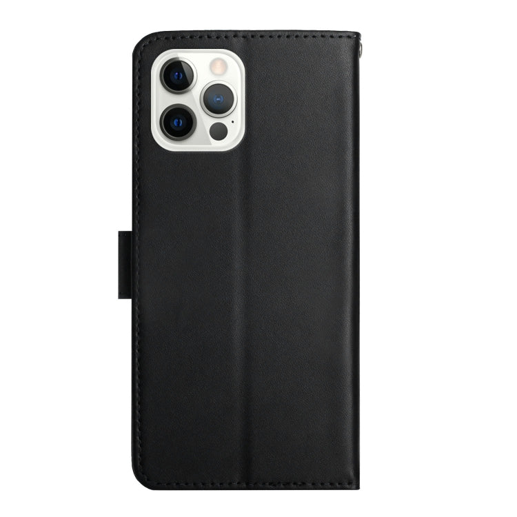For iPhone 16 Pro Genuine Leather Fingerprint-proof Flip Phone Case(Black) - iPhone 16 Pro Cases by PMC TechLife | Online Shopping South Africa | PMC TechLife | Buy Now Pay Later Mobicred