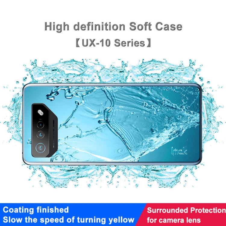 For Asus ROG Phone 7 IMAK UX-10 Series Transparent Shockproof TPU Phone Case(Transparent) - ASUS Cases by imak | Online Shopping South Africa | PMC TechLife | Buy Now Pay Later Mobicred