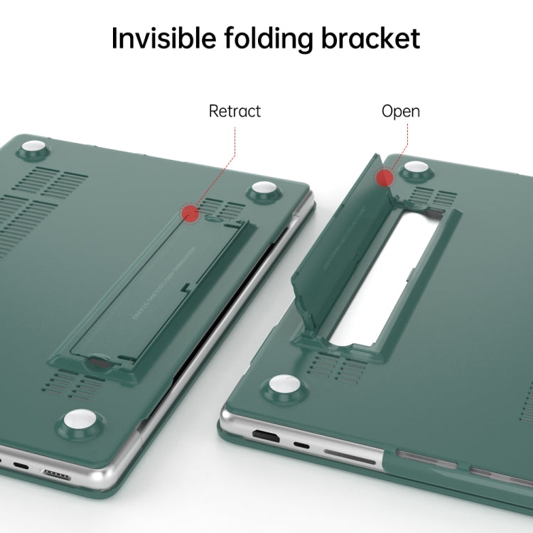For MacBook Air 13.6 A3113 / M4 A3240 Frosted Translucent Laptop Protective Case(Morandi Green) - free shipping - PMC Jewellery - Order now!
