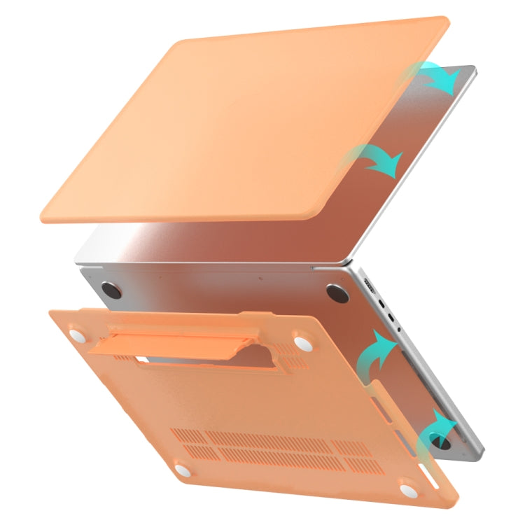 For Macbook Pro 16.2 2023 A2991/A2780 Frosted Translucent Laptop Protective Case(Light Grey) - MacBook Pro Cases by PMC Jewellery | Online Shopping South Africa | PMC Jewellery | Buy Now Pay Later Mobicred