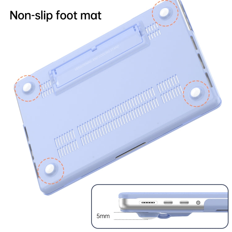For Macbook Pro 16.2 2023 A2991/A2780 Frosted Translucent Laptop Protective Case(Light Grey) - MacBook Pro Cases by PMC Jewellery | Online Shopping South Africa | PMC Jewellery | Buy Now Pay Later Mobicred