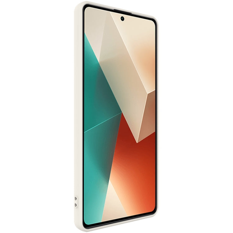 For Xiaomi Redmi Note 13 5G IMAK UC-4 Series Straight Edge TPU Soft Phone Case(White) - Note 13 Cases by imak | Online Shopping South Africa | PMC TechLife