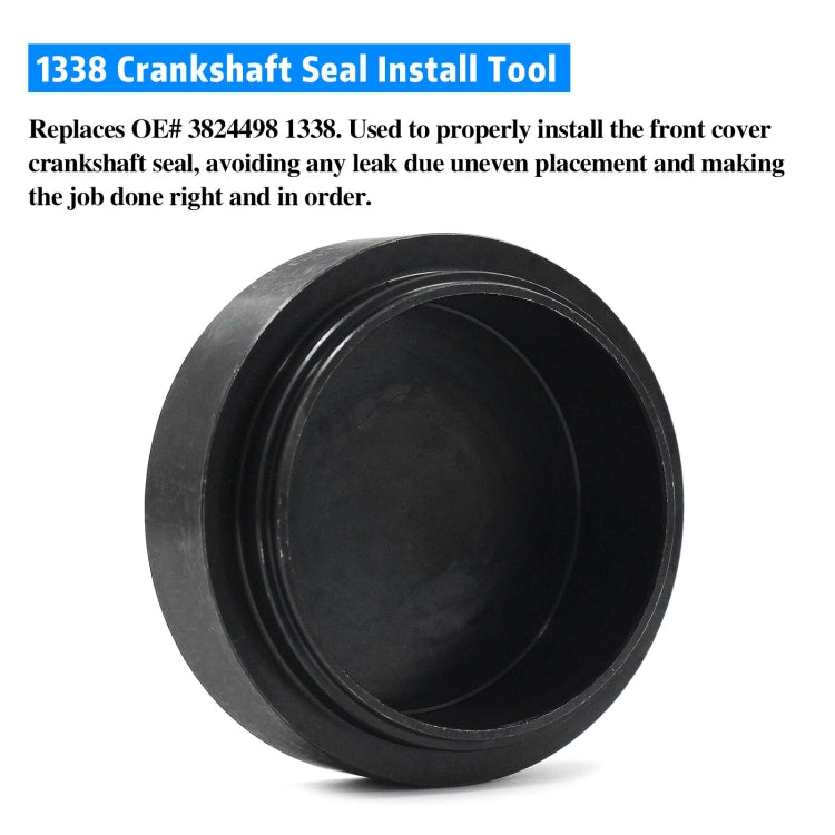 For Dodge Cummins 5046 Crankshaft Wear Sleeve + 1388 Front Cover Crankshaft Seal Installation Tool 124453+124388(Black) - Engine Fittings by PMC TechLife | Online Shopping South Africa | PMC TechLife | Buy Now Pay Later Mobicred