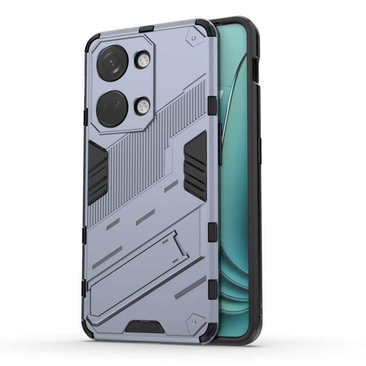 For OnePlus Ace 2V Punk Armor 2 in 1 PC + TPU Phone Case with Holder(Grey) - OnePlus Cases by PMC TechLife | Online Shopping South Africa | PMC TechLife | Buy Now Pay Later Mobicred