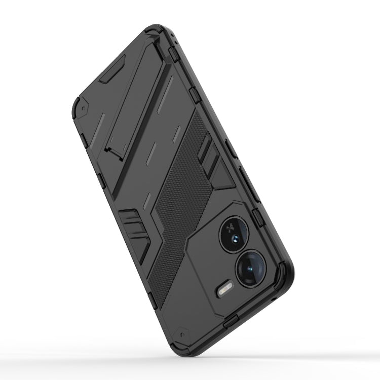 For vivo iQOO Z9 5G Punk Armor 2 in 1 PC + TPU Phone Case with Holder(White) - vivo Cases by PMC TechLife | Online Shopping South Africa | PMC TechLife