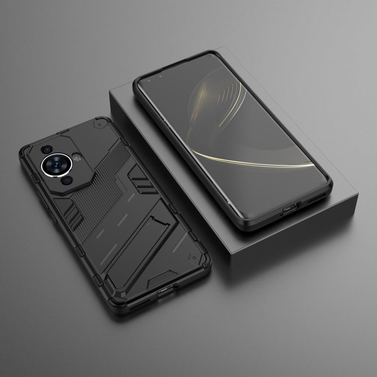 For Huawei nova 11 Pro 4G Punk Armor 2 in 1 PC + TPU Phone Case with Holder(Black) - Huawei Cases by PMC TechLife | Online Shopping South Africa | PMC TechLife | Buy Now Pay Later Mobicred