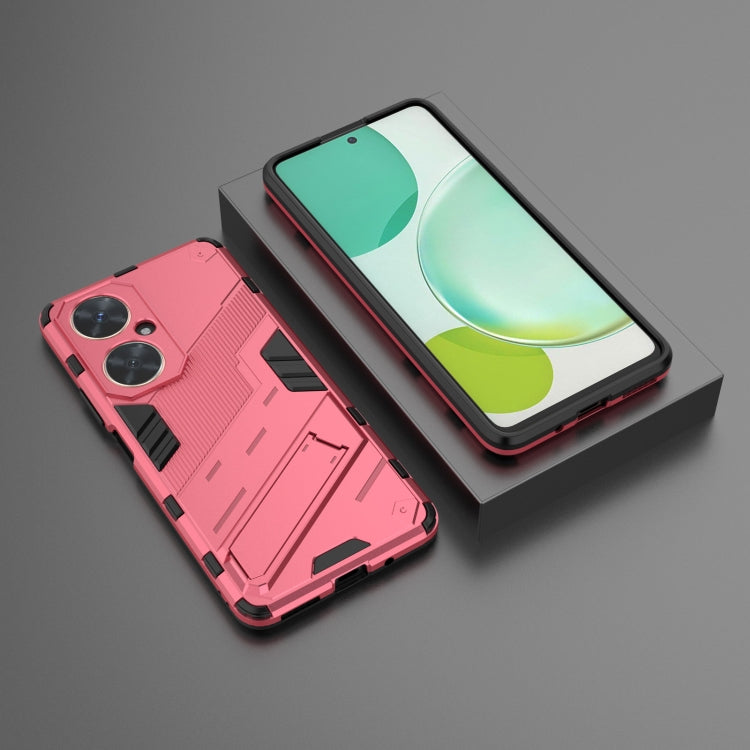 For Huawei nova 11i 4G Punk Armor 2 in 1 PC + TPU Phone Case with Holder(Light Red) - free shipping - PMC TechLife - Order now!