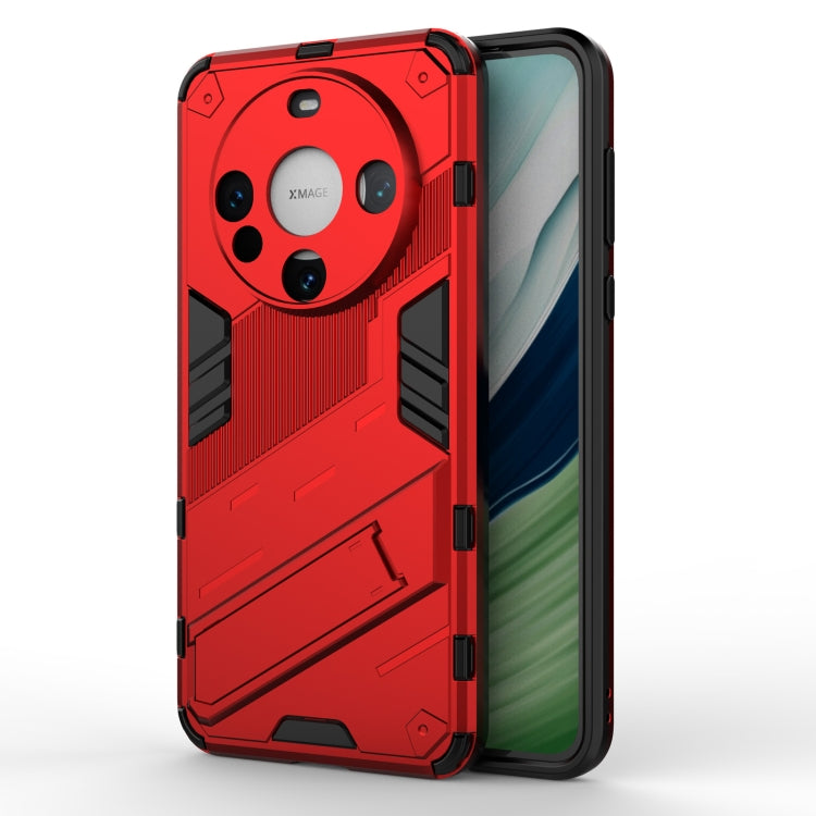For Huawei Mate 60 Punk Armor 2 in 1 PC + TPU Phone Case with Holder(Red) - Huawei Cases by PMC TechLife | Online Shopping South Africa | PMC TechLife | Buy Now Pay Later Mobicred