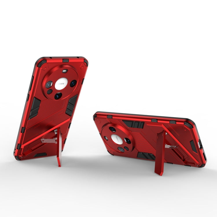 For Huawei Mate 60 Punk Armor 2 in 1 PC + TPU Phone Case with Holder(Red) - Huawei Cases by PMC TechLife | Online Shopping South Africa | PMC TechLife | Buy Now Pay Later Mobicred