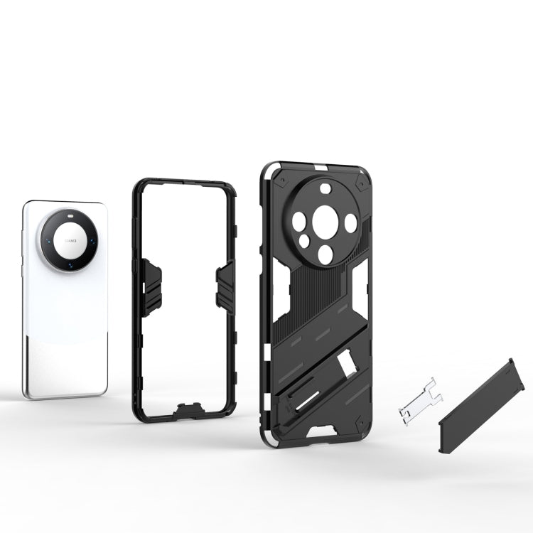 For Huawei Mate 60 Punk Armor 2 in 1 PC + TPU Phone Case with Holder(White) - Huawei Cases by PMC TechLife | Online Shopping South Africa | PMC TechLife | Buy Now Pay Later Mobicred