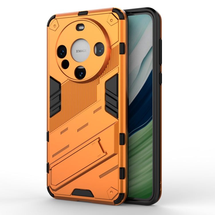 For Huawei Mate 60 Punk Armor 2 in 1 PC + TPU Phone Case with Holder(Orange) - Huawei Cases by PMC TechLife | Online Shopping South Africa | PMC TechLife | Buy Now Pay Later Mobicred