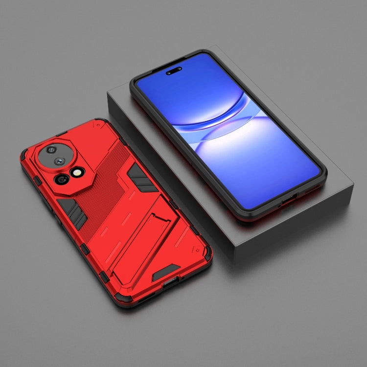For Huawei nova 12 Pro Punk Armor 2 in 1 PC + TPU Phone Case with Holder(Red) - Huawei Cases by PMC TechLife | Online Shopping South Africa | PMC TechLife | Buy Now Pay Later Mobicred