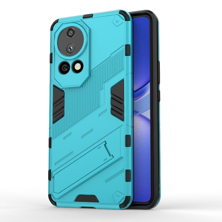 For Huawei nova 12 Pro Punk Armor 2 in 1 PC + TPU Phone Case with Holder(Blue) - Huawei Cases by PMC TechLife | Online Shopping South Africa | PMC TechLife | Buy Now Pay Later Mobicred
