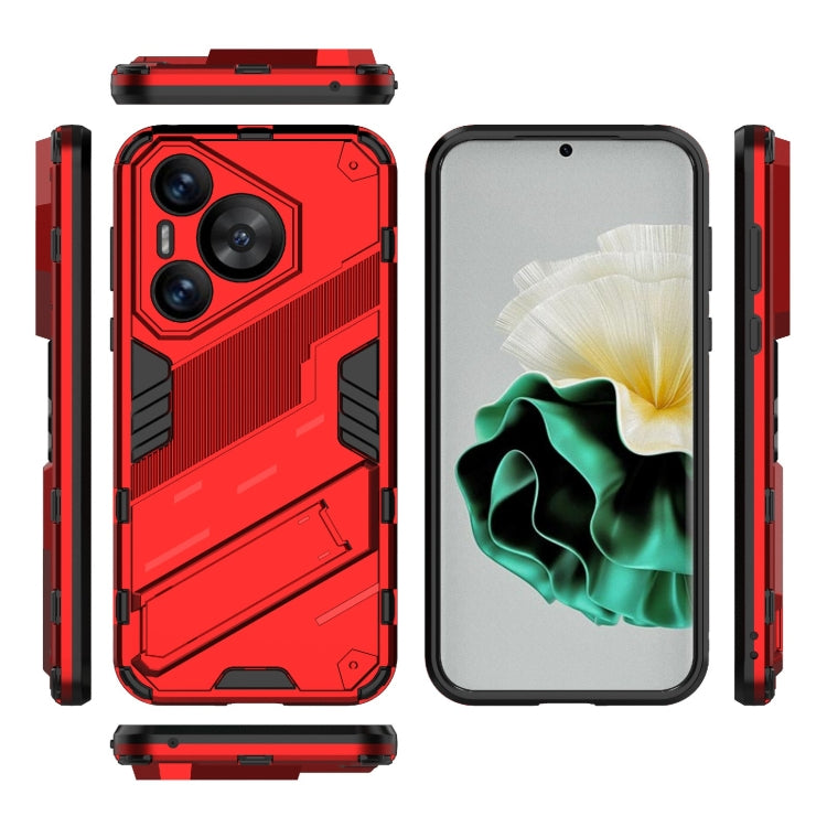 For Huawei Pura 70 Punk Armor 2 in 1 PC + TPU Phone Case with Holder(Red) - Huawei Cases by PMC TechLife | Online Shopping South Africa | PMC TechLife | Buy Now Pay Later Mobicred