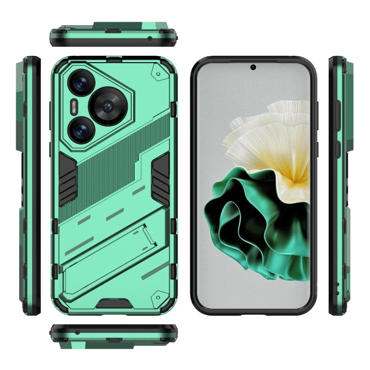 For Huawei Pura 70 Punk Armor 2 in 1 PC + TPU Phone Case with Holder(Green) - Huawei Cases by PMC TechLife | Online Shopping South Africa | PMC TechLife | Buy Now Pay Later Mobicred