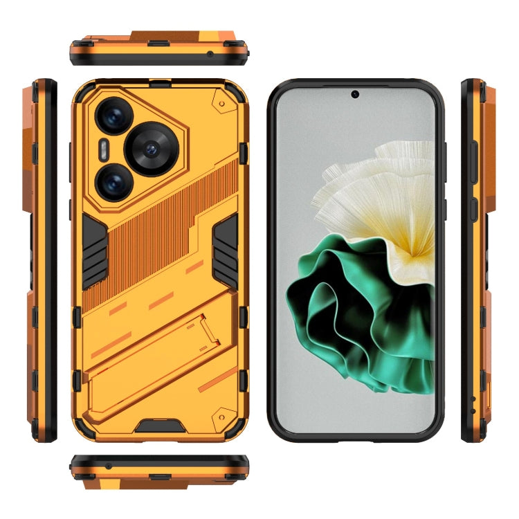 For Huawei Pura 70 Punk Armor 2 in 1 PC + TPU Phone Case with Holder(Orange) - Huawei Cases by PMC TechLife | Online Shopping South Africa | PMC TechLife | Buy Now Pay Later Mobicred
