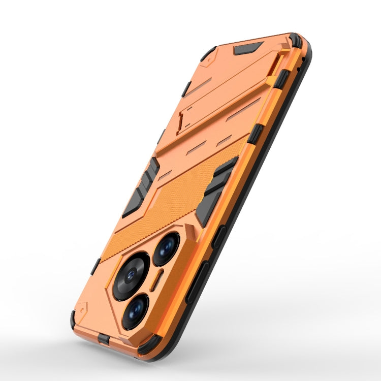 For Huawei Pura 70 Punk Armor 2 in 1 PC + TPU Phone Case with Holder(Orange) - Huawei Cases by PMC TechLife | Online Shopping South Africa | PMC TechLife | Buy Now Pay Later Mobicred