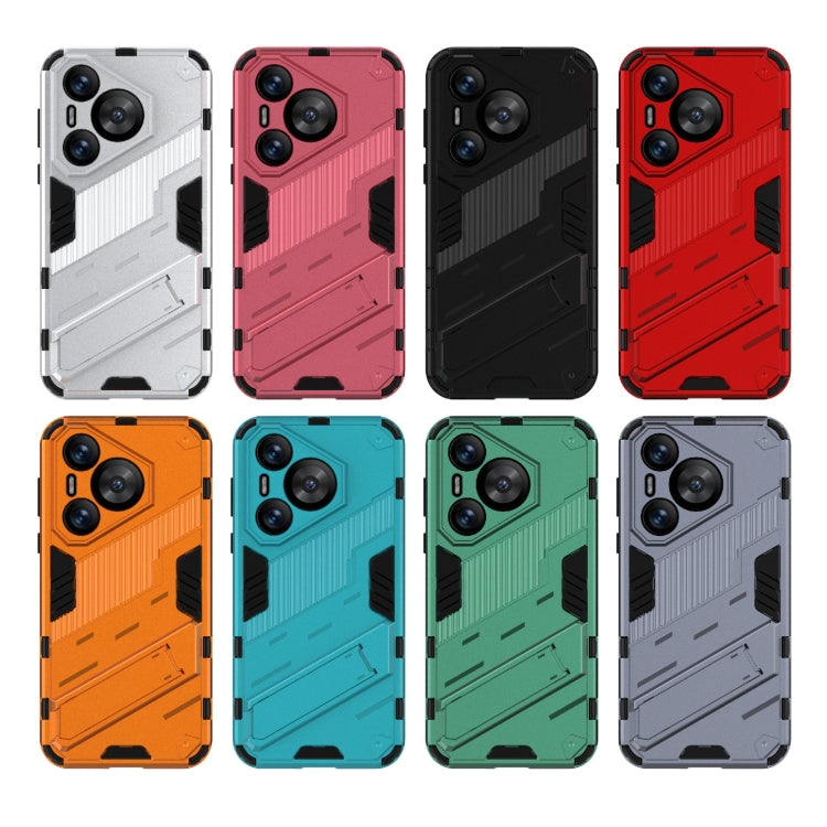 For Huawei Pura 70 Punk Armor 2 in 1 PC + TPU Phone Case with Holder(Blue) - Huawei Cases by PMC TechLife | Online Shopping South Africa | PMC TechLife | Buy Now Pay Later Mobicred