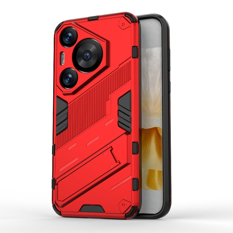 For Huawei Pura 70 Pro / 70 Pro+ Punk Armor 2 in 1 PC + TPU Phone Case with Holder(Red) - free shipping - PMC TechLife - Order now!