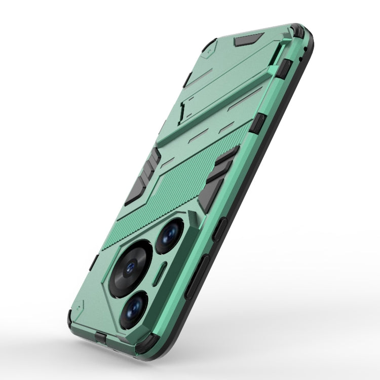 For Huawei Pura 70 Pro / 70 Pro+ Punk Armor 2 in 1 PC + TPU Phone Case with Holder(Green) - Huawei Cases by PMC TechLife | Online Shopping South Africa | PMC TechLife | Buy Now Pay Later Mobicred