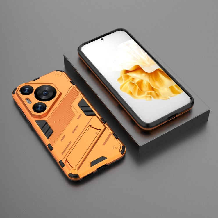 For Huawei Pura 70 Pro / 70 Pro+ Punk Armor 2 in 1 PC + TPU Phone Case with Holder(Orange) - free shipping - PMC TechLife - Order now!